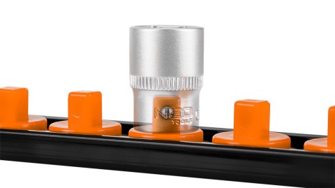 Uchwyty na nasadki 1/4", 3/8", 1/2" - zestaw 6 szt.