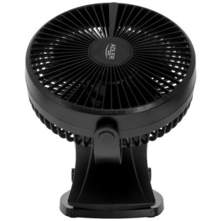 AD 7342 black Wentylator biurkowy z klipsem |akumulatorowy| 15,5 cm | 360° obrót| usb-c |