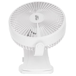 AD 7342 white Wentylator biurkowy z klipsem |akumulatorowy| 15,5 cm | 360° obrót| usb-c |