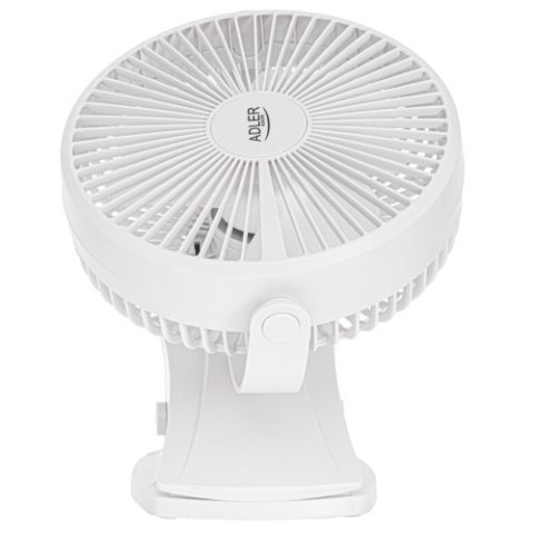 AD 7342 white Wentylator biurkowy z klipsem |akumulatorowy| 15,5 cm | 360° obrót| usb-c |