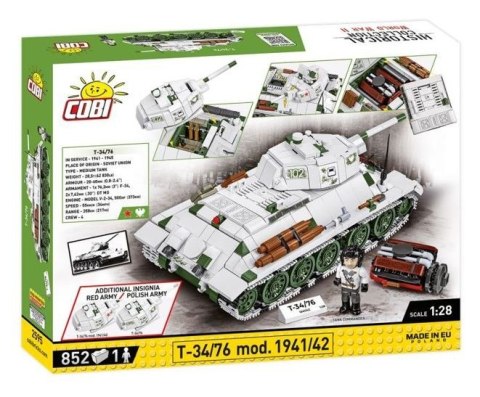 Klocki czołg t34-76 model 1941-42 852 elementów