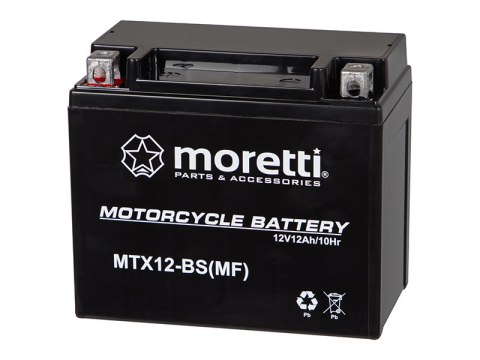 82-359# Akumulator motocyklowy 12v 12ah mtx12-bs moretti