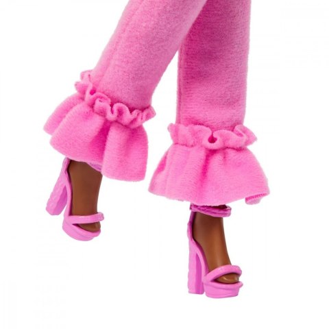 Lalka barbie deluxe style 4 różowy komplet z futerkiem