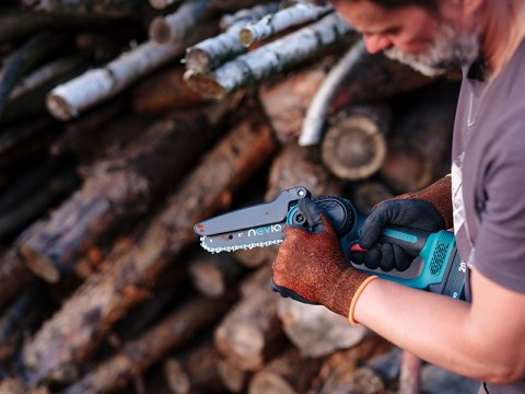Piła łańcuchowa akumulatorowa NEVIQ 6" (L06302) (silnik bezszczotkowy)