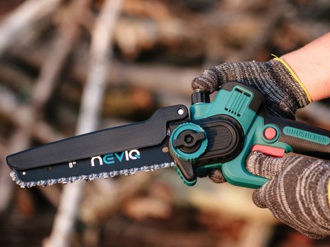 Piła łańcuchowa akumulatorowa NEVIQ 8"(LX8303) (silnik bezszczotkowy)