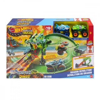 Tor samochodowy monster trucks smoczy wyścig zestaw