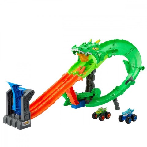 Tor samochodowy monster trucks smoczy wyścig zestaw