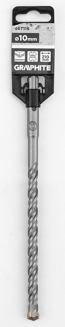 Wiertło do betonu SDS Plus z podwójną spiralą 10 x 210 mm