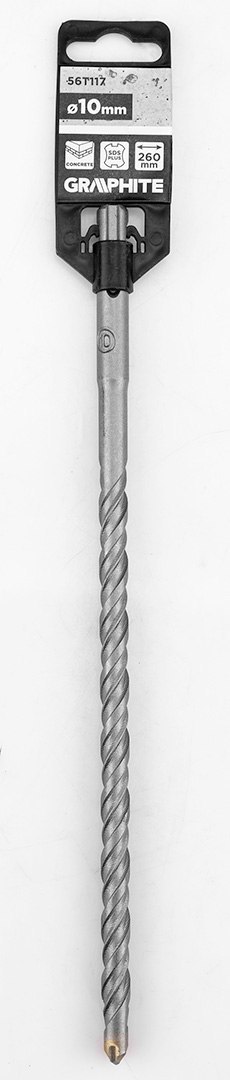 Wiertło do betonu SDS Plus z podwójną spiralą 10 x 260 mm