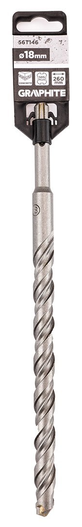 Wiertło do betonu SDS Plus z podwójną spiralą 18 x 260 mm