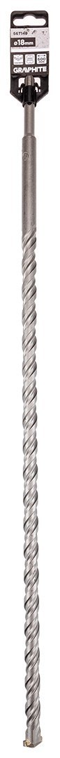Wiertło do betonu SDS Plus z podwójną spiralą 18 x 600 mm