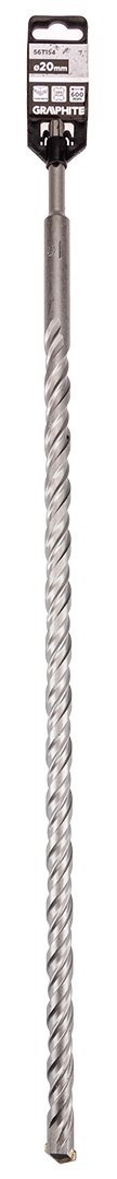 Wiertło do betonu SDS Plus z podwójną spiralą 20 x 600 mm