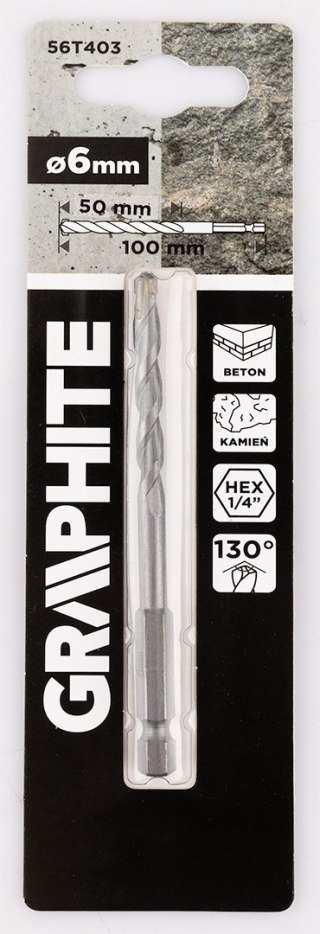 Wiertło do betonu Hex 6.0 mm