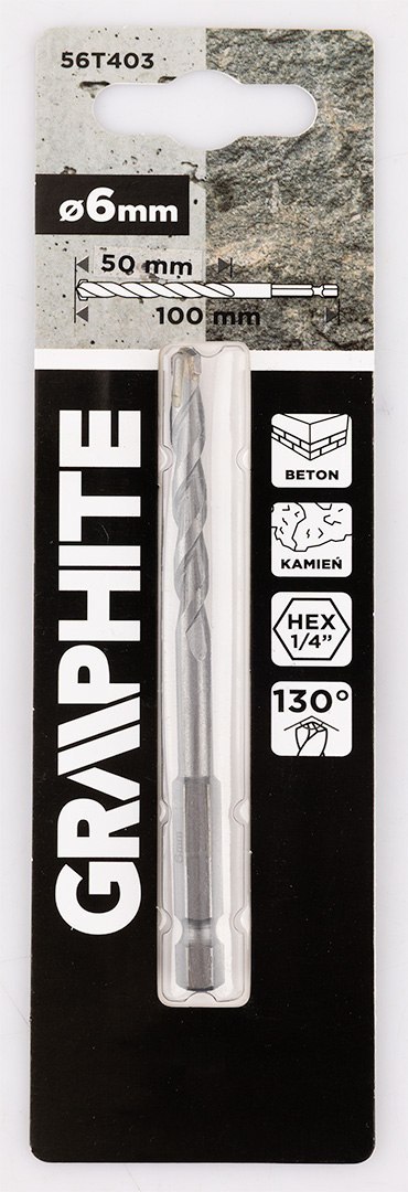 Wiertło do betonu Hex 6.0 mm