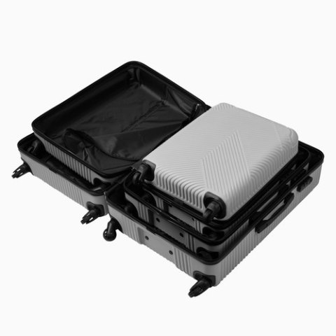 Zestaw walizek 3w1- szare Trizand 26662