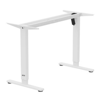 Biurko elektryczne regulacja wys. Ergo Office, max wys. 1160mm, max - 80 kg, bez blatu do pracy stojąco siedzącej, białe, ER-400