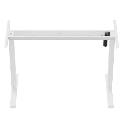 Biurko elektryczne regulacja wys. Ergo Office, max wys. 1160mm, max - 80 kg, bez blatu do pracy stojąco siedzącej, białe, ER-400