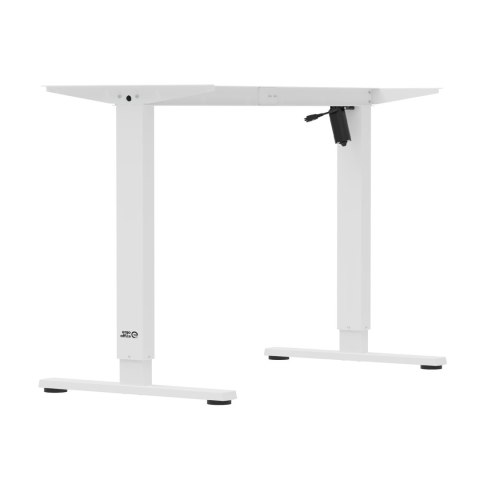 Biurko elektryczne regulacja wys. Ergo Office, max wys. 1160mm, max - 80 kg, bez blatu do pracy stojąco siedzącej, białe, ER-400