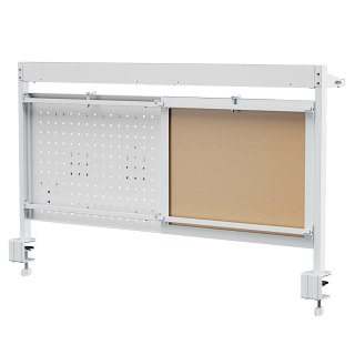 Przegroda biurkowa / organizer Ergo Office, max. obciążenie 10kg, biała tablica, szerokość 1116mm, biała, ER-301 W