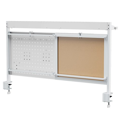 Przegroda biurkowa / organizer Ergo Office, max. obciążenie 10kg, biała tablica, szerokość 1116mm, biała, ER-301 W