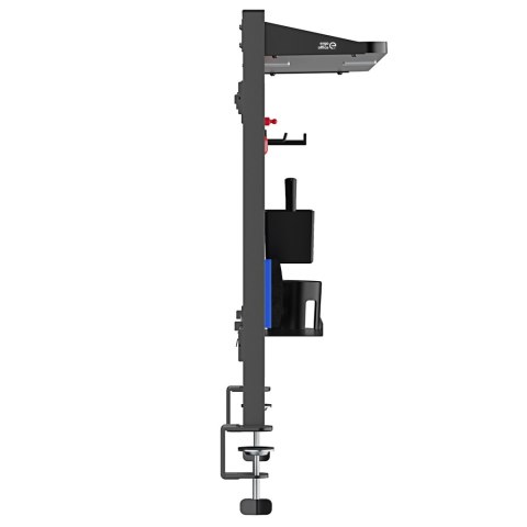 Przegroda biurkowa / organizer Ergo Office, max. obciążenie 10kg, biała tablica, szerokość 1116mm, czarna, ER-301 B