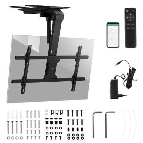 Uchwyt elektryczny do TV Maclean, sufitowy, obsługa Tuya, max. VESA 800x400, dla TV 43-86", max. 45kg, MC-110 T