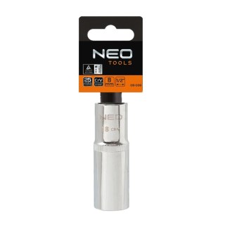 Nasadka sześciokątna długa 1/2", 22 mm, Superlock