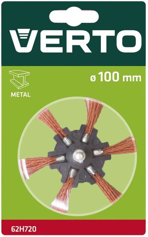 Szczotka ścierna miotełkowa z trzpieniem 100 mm