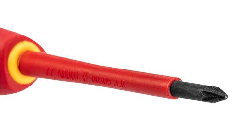 Wkrętak krzyżowy 1000V, PZ1 x 80 mm, S2 stal