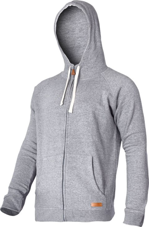 Bluza z kapturem i suwakiem szara, "l", ce, lahti