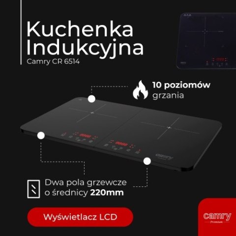 CR 6514 Kuchenka indukcyjna - dwupalnikowa