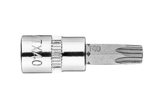 Końcówka TORX TX40 na nasadce 1/4", krótka, 37 mm