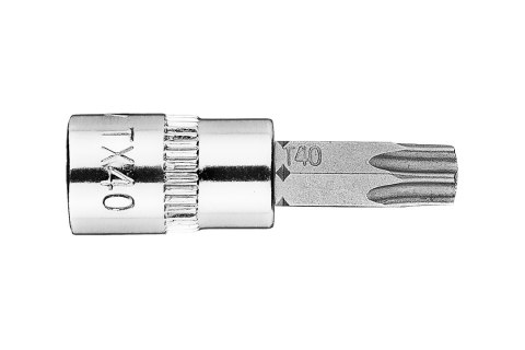 Końcówka TORX TX40 na nasadce 1/4", krótka, 37 mm