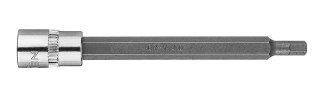 Końcówka sześciokątna H4 na nasadce 1/4", długa, 87 mm