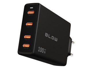 76-031# Ładowarka sieciowa gniazdo usb-cx4 pd 100w gan czarna