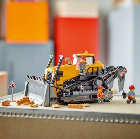 Klocki city 60466 Żółty buldożer z ładowarką