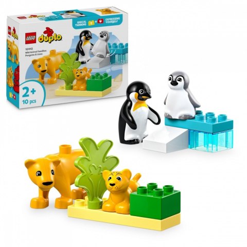 Klocki duplo 10442 rodziny dzikich zwierząt: pingwiny i lwy