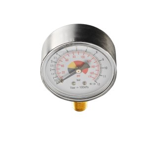 Manometr do sprężonego powietrza śr. 60 mm, 1/4"