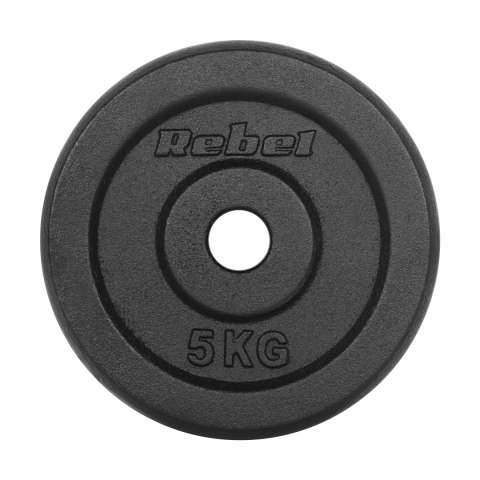 Obciążenie żeliwne zestaw 4x5kg, otwór 31mm, talerz klasyczny, REBEL ACTIVE