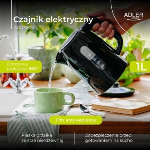 AD 1380b Czajnik elektryczny 1,0 l | strix | obrotowa podstawa |