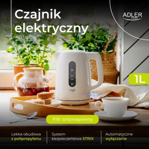 AD 1380w Czajnik elektryczny 1,0 l | strix | obrotowa podstawa |