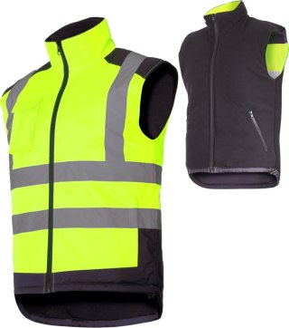 Kamizelka ostrzegawcza dwustronna, żółta, "3xl", ce, lahti