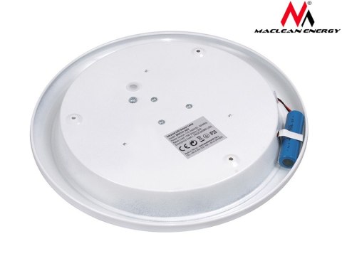 Plafon LED z czujnikiem ruchu i zasilaniem awaryjnym Maclean, czujnik PIR i zasilanie awaryjne, zasięg 6m, 12W, barwa neutralna