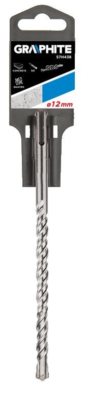 Wiertło do betonu SDS Plus, 12 x 160 mm, S4, quatro
