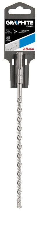Wiertło do betonu SDS Plus, 8 x 260 mm, S4, quatro