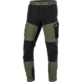 Spodnie z elementami stretch zielono-czarne, "m", ce, lahti
