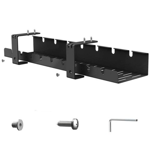 DA263 Organizer na kable pod biurko blat czarny