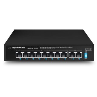 ENS106 Esperanza switch 10-portowy poe 10/100 96w spotter