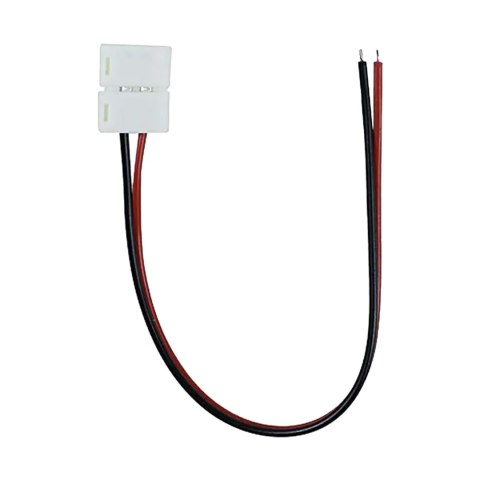 Złączka LED 8mm, jednostronna, z przewodem