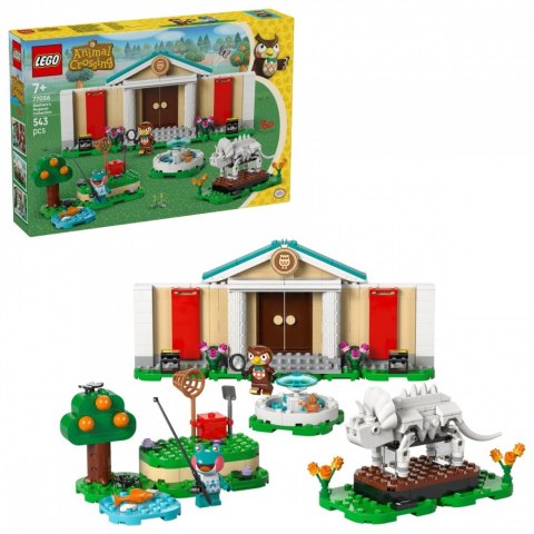 Klocki animal crossing 77056 blathers i kolekcja muzealna